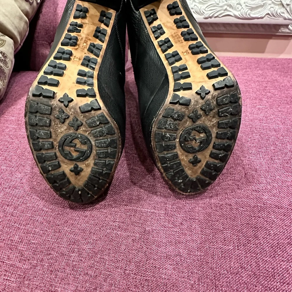 Genuine Gucci - Black Soft Leather Platform - Genuine Designer Bootie. - Picture 4 of 4